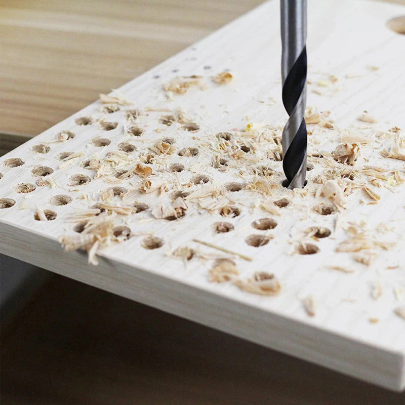 Juego de 8 brocas de torsión de 3 a 10 mm con punta centradora, brocas para madera recubiertas de titanio, herramientas de perforación para carpintería y metal.