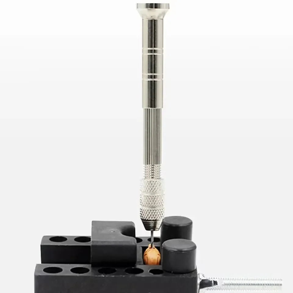 Taladro Manual Mini 0.8-3.0mm | Brocas Precisión para Relojería y Madera