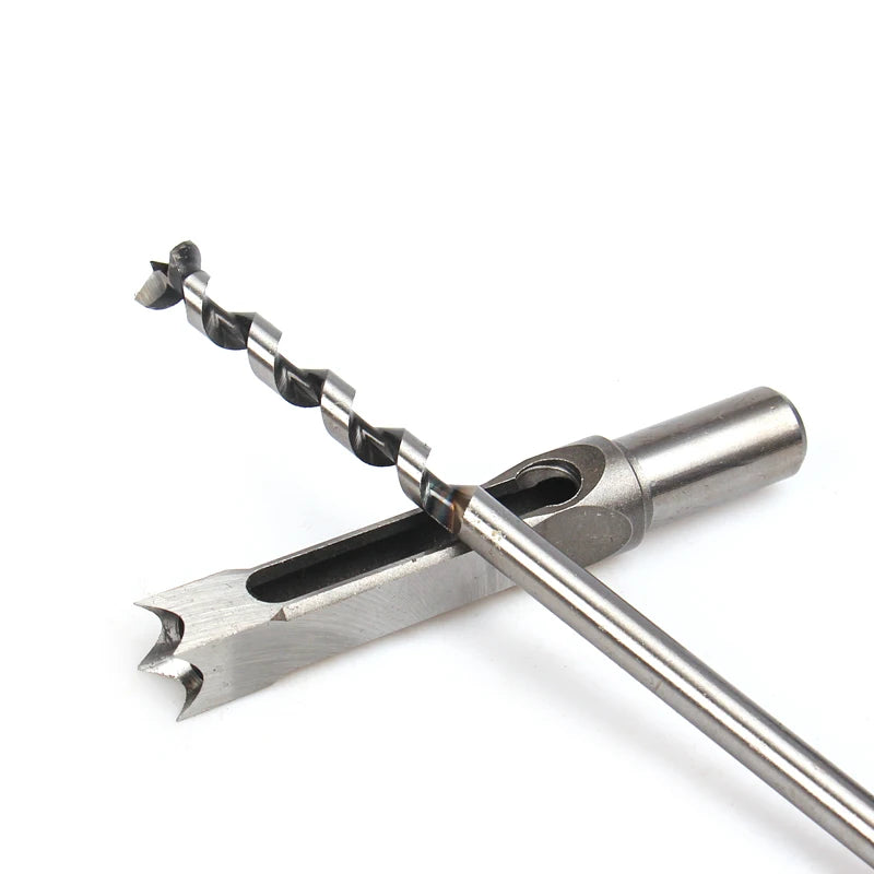 1 Pieza Broca de Agujero Cuadrado de 6-30 mm – Broca de Espiral, Cincel de Mortaja Extendido para Tallado y Carpintería DIY